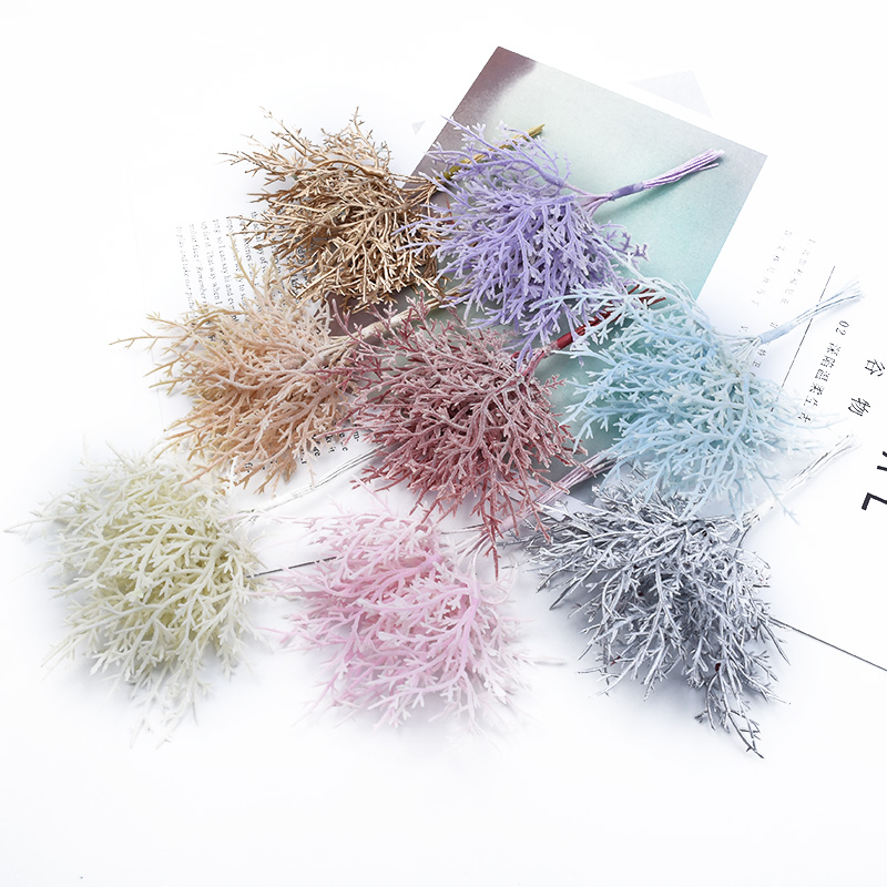 Sphagnum Moss Dry - 装飾用の小さな色とりどりの木,10個,花の花輪,結婚式のベース,日曜大工のギフトボックス,人工植物,卸売