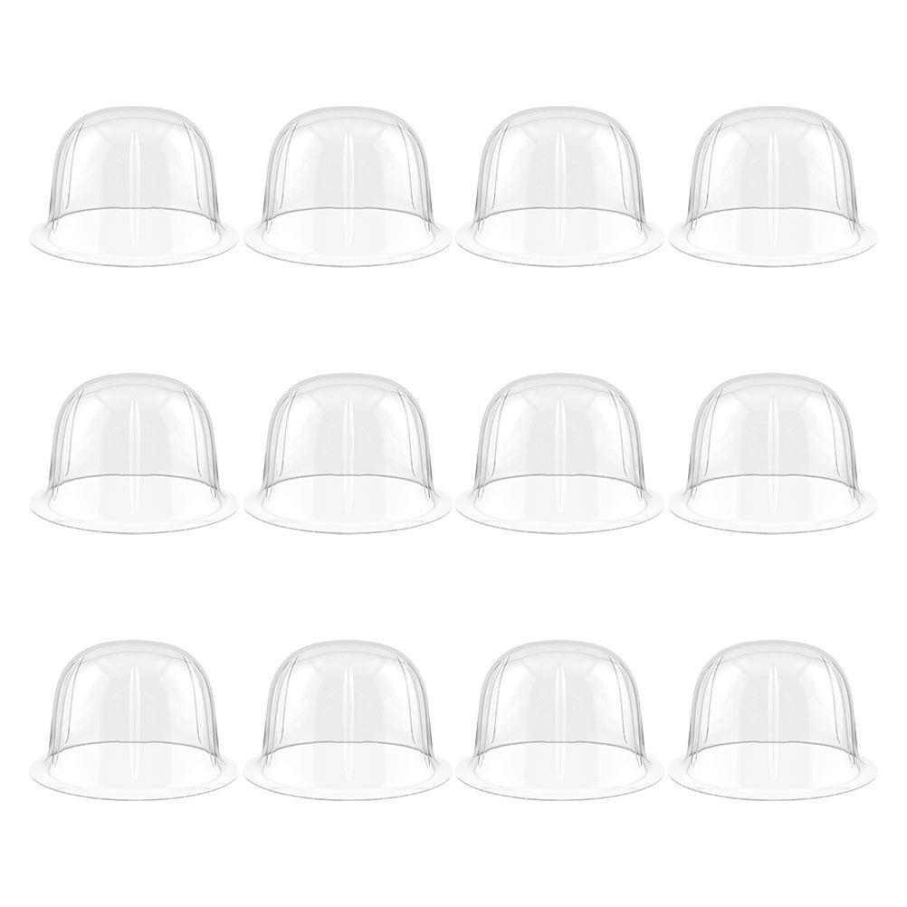 12個入りドーム型帽子ラック 透明プラスチック製野球帽インナ - Plastic Dome Clear のレビューと価格