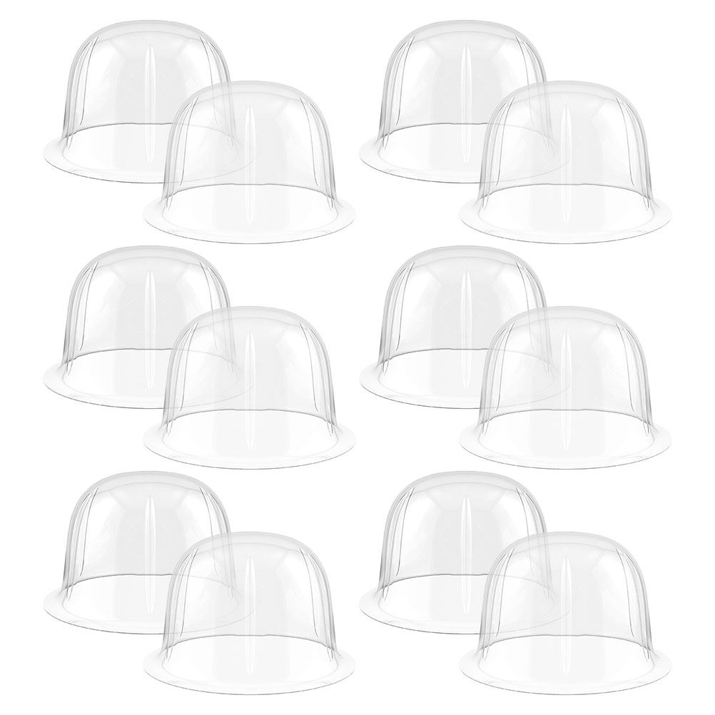 12個入りドーム型帽子ラック 透明プラスチック製野球帽インナ - Plastic Dome Clear のレビューと価格