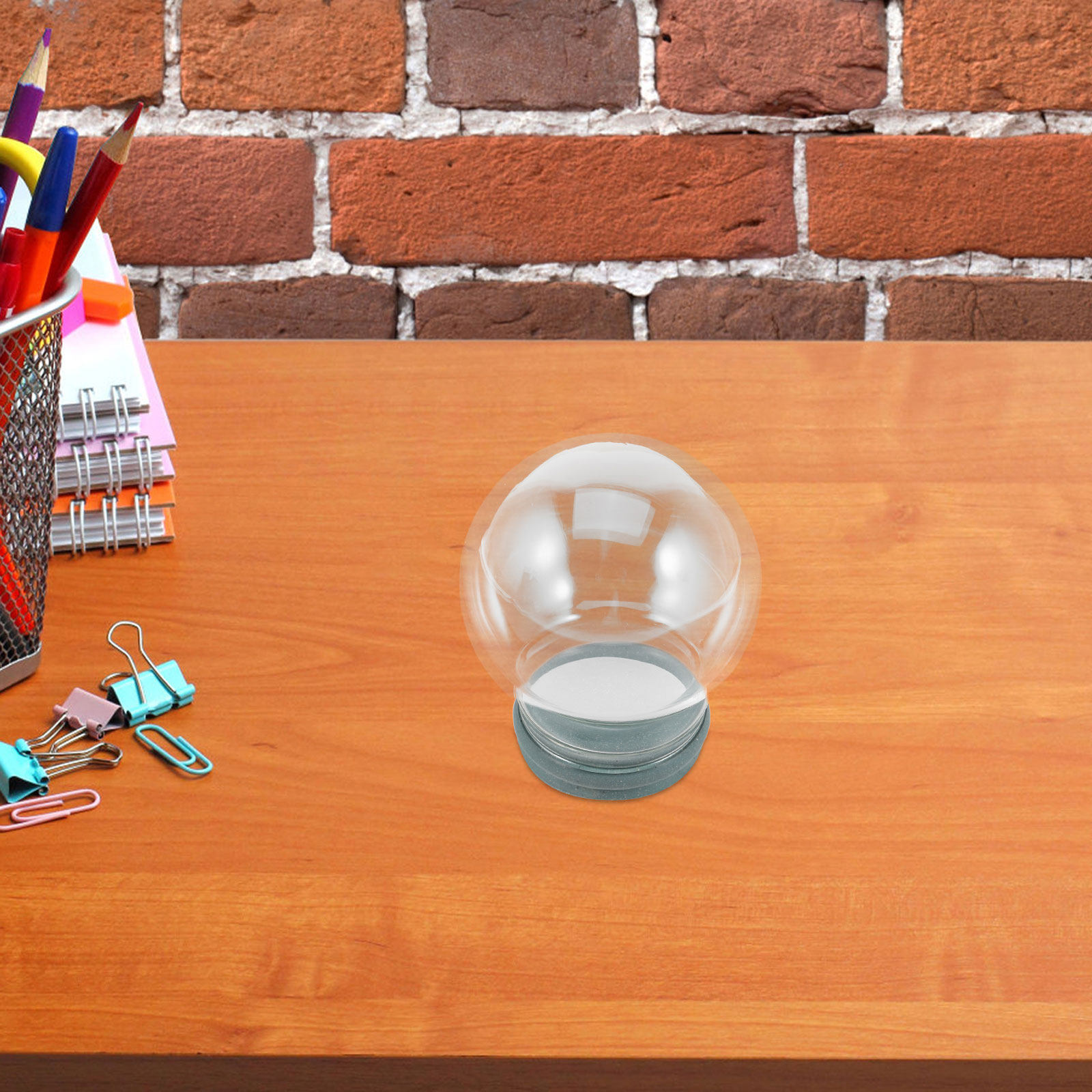 2個入りクリアガラス製スノードーム、厚みのある透明ドーム、ゴ - Plastic Dome Clear のレビューと価格
