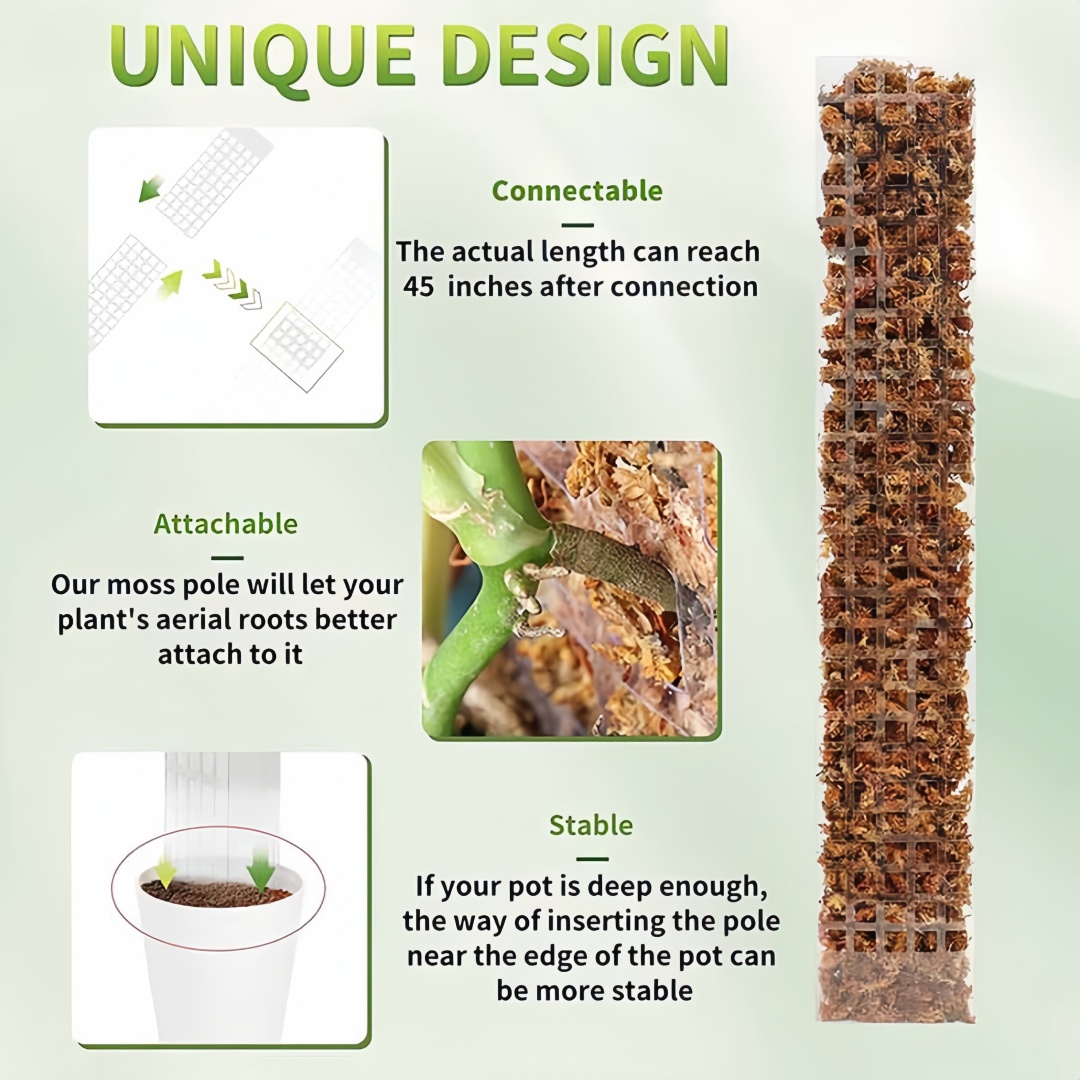 モススティック プラスチック製 植物スタンド 室内用 つる性 - Sphagnum Moss Dry のレビューと価格