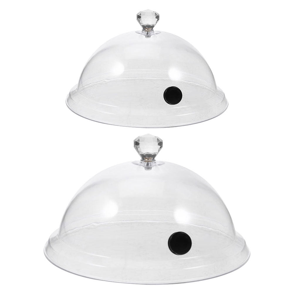 2個入り喫煙用ドーム型アクリルカバー 保護蓋 透明フードドー - Plastic Dome Clear のレビューと価格